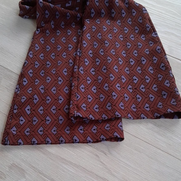 Anthropologie The Joni  High-Rise Flare Pants in Brown and Lavender Size XS - Picture 10 of 10